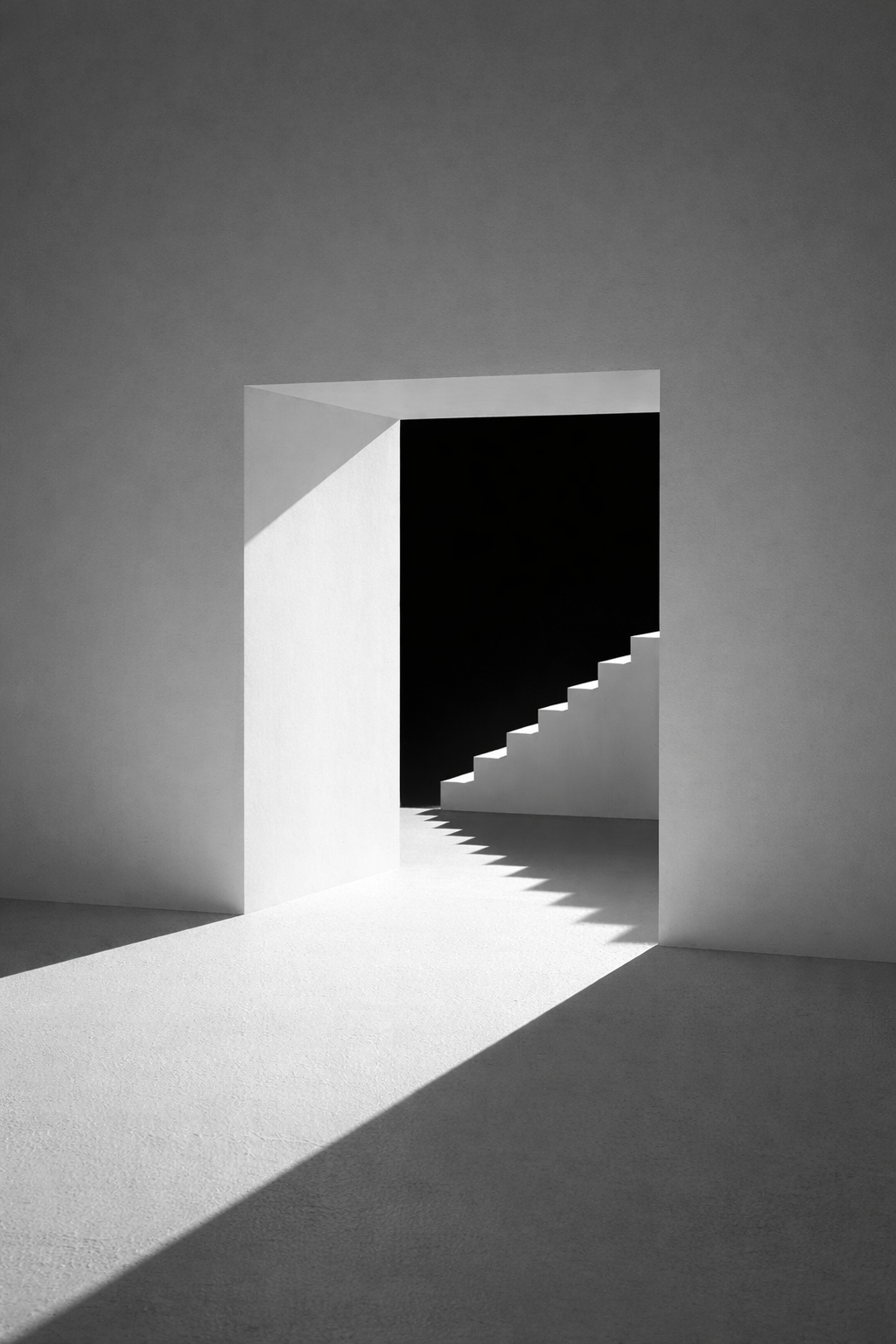 Durchgang und Treppe ins Licht